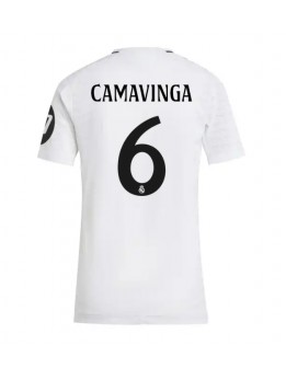 Real Madrid Eduardo Camavinga #6 Heimtrikot für Frauen 2024-25 Kurzarm